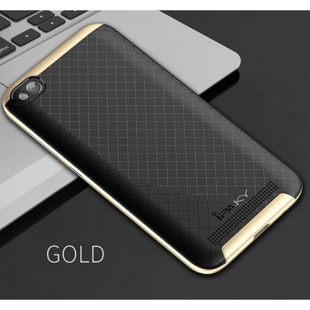 Funda Ipaky Tipo Neo Hybrid (Pc+Tpu) Negra / Dorada para Xiaomi Redmi 5A 5"