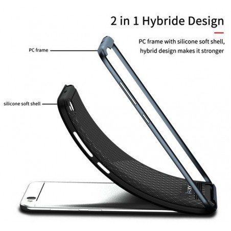 Funda Ipaky Tipo Neo Hybrid (Pc+Tpu) Negra / Dorada para Xiaomi Redmi 5A 5"