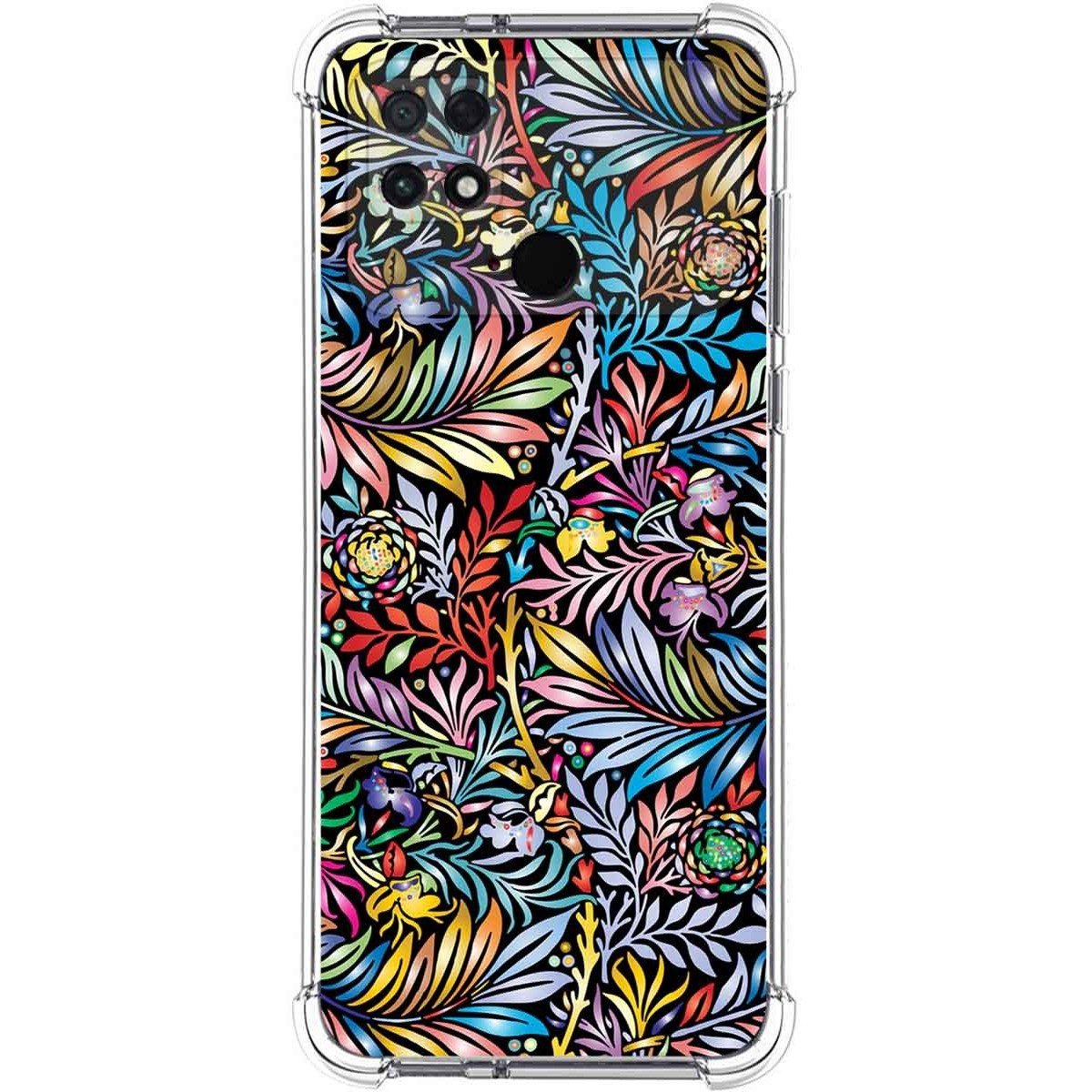 Funda Silicona Antigolpes para Xiaomi POCO C40 diseño Flores 04 Dibujos