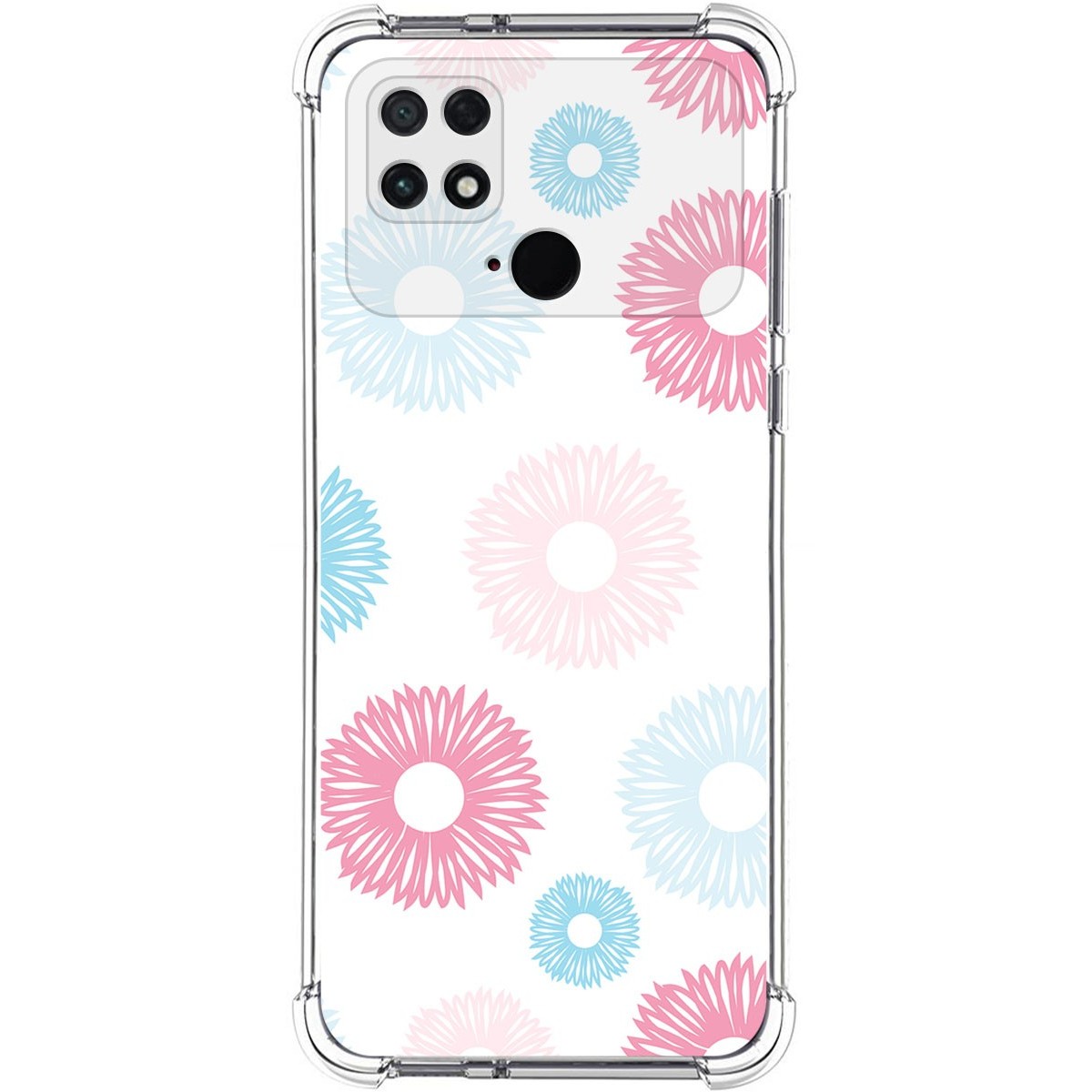 Funda Silicona Antigolpes para Xiaomi POCO C40 diseño Flores 06 Dibujos