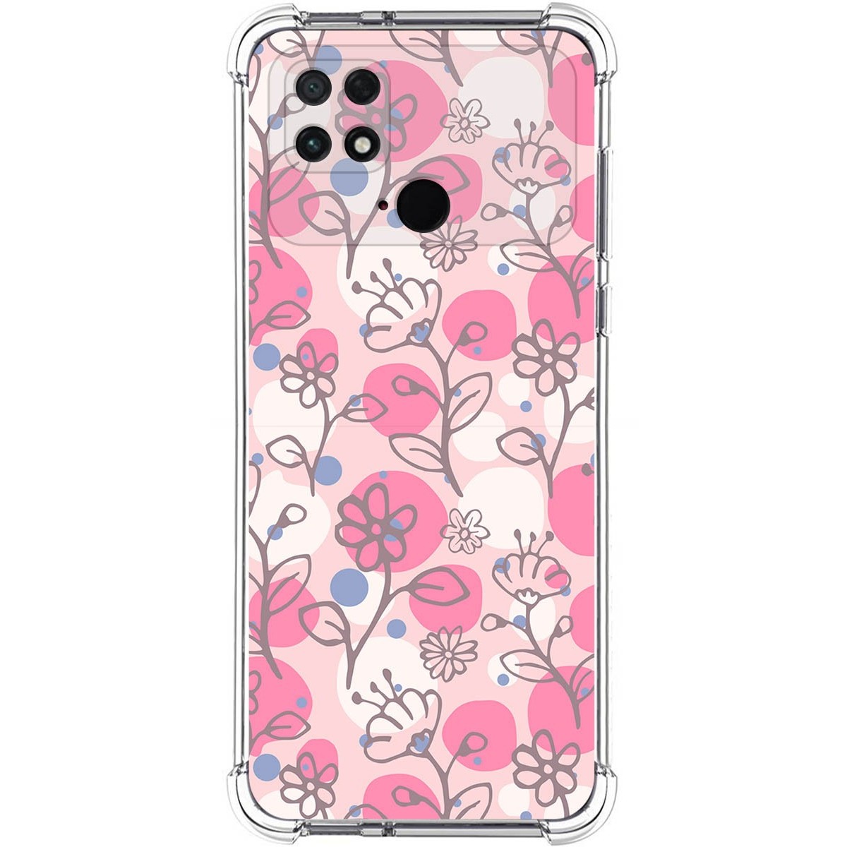 Funda Silicona Antigolpes para Xiaomi POCO C40 diseño Flores 07 Dibujos