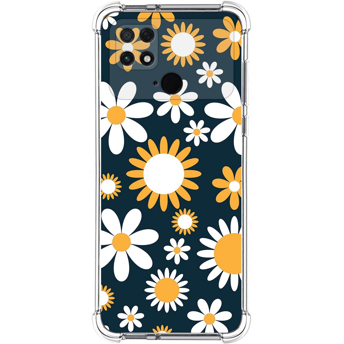 Funda Silicona Antigolpes para Xiaomi POCO C40 diseño Flores 08 Dibujos