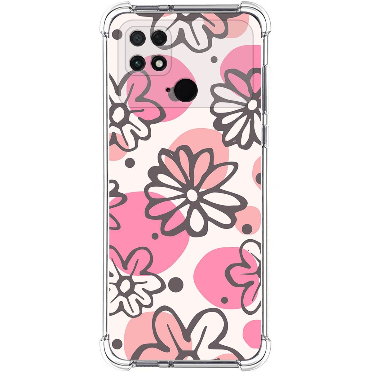 Funda Silicona Antigolpes para Xiaomi POCO C40 diseño Flores 09 Dibujos