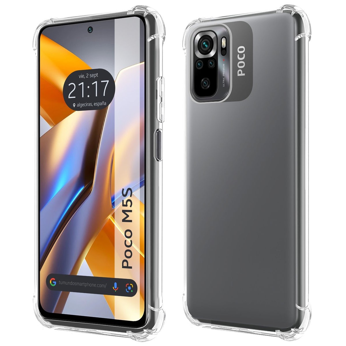 Funda Silicona Antigolpes Transparente para Xiaomi POCO M5s