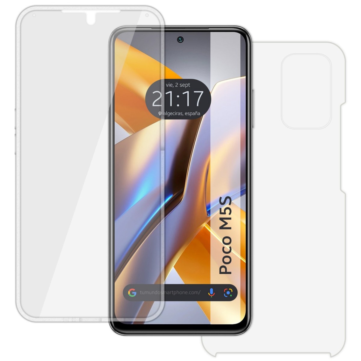 Funda Doble Transparente Pc + Tpu Full Body 360 para Xiaomi POCO M5s