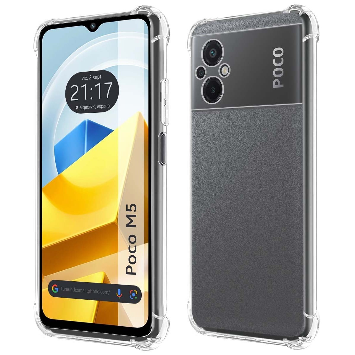Funda Silicona Antigolpes Transparente para Xiaomi POCO M5