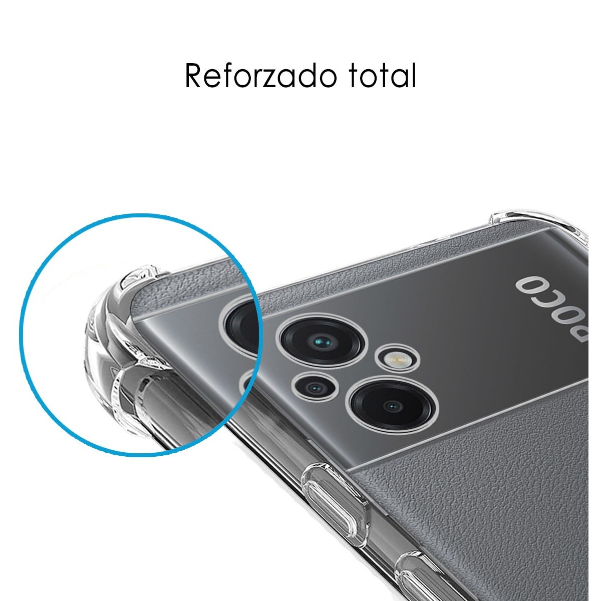Funda Silicona Antigolpes Transparente para Xiaomi POCO M5