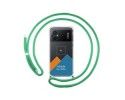 Personaliza tu Funda Colgante Transparente para Xiaomi POCO M5 con Cordon Verde Agua Dibujo Personalizada