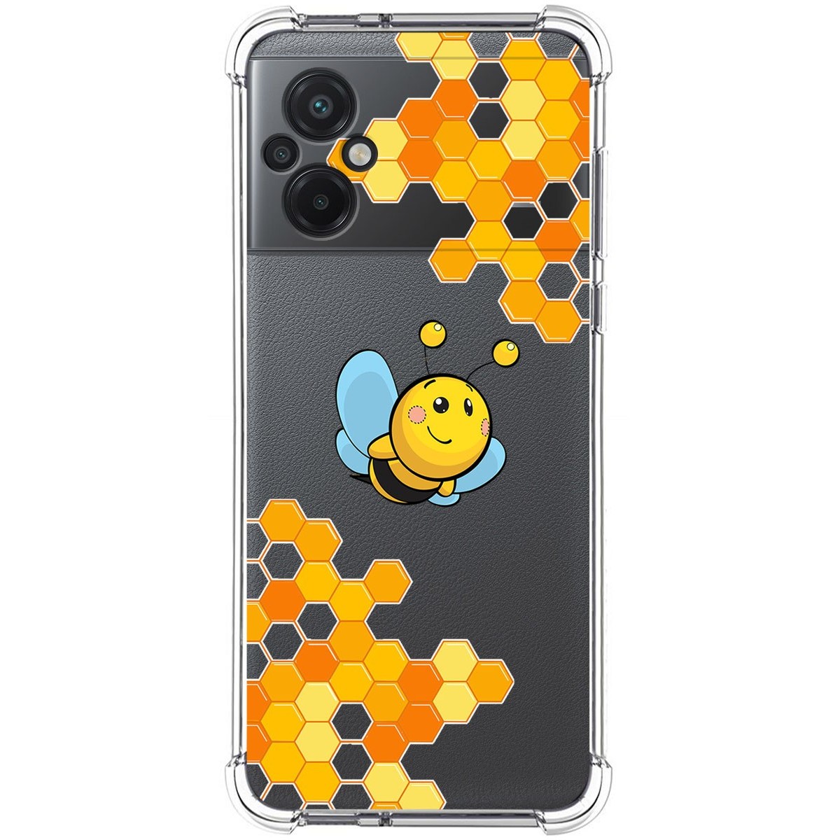 Funda Silicona Antigolpes para Xiaomi POCO M5 diseño Abeja Dibujos