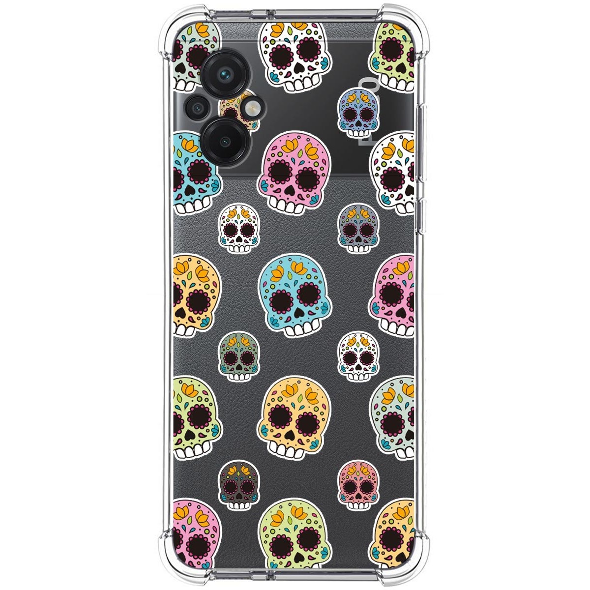 Funda Silicona Antigolpes para Xiaomi POCO M5 diseño Catrina Dibujos