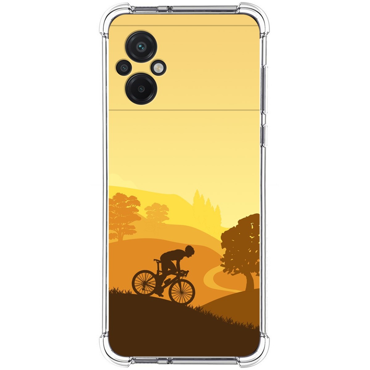 Funda Silicona Antigolpes para Xiaomi POCO M5 diseño Ciclista Dibujos
