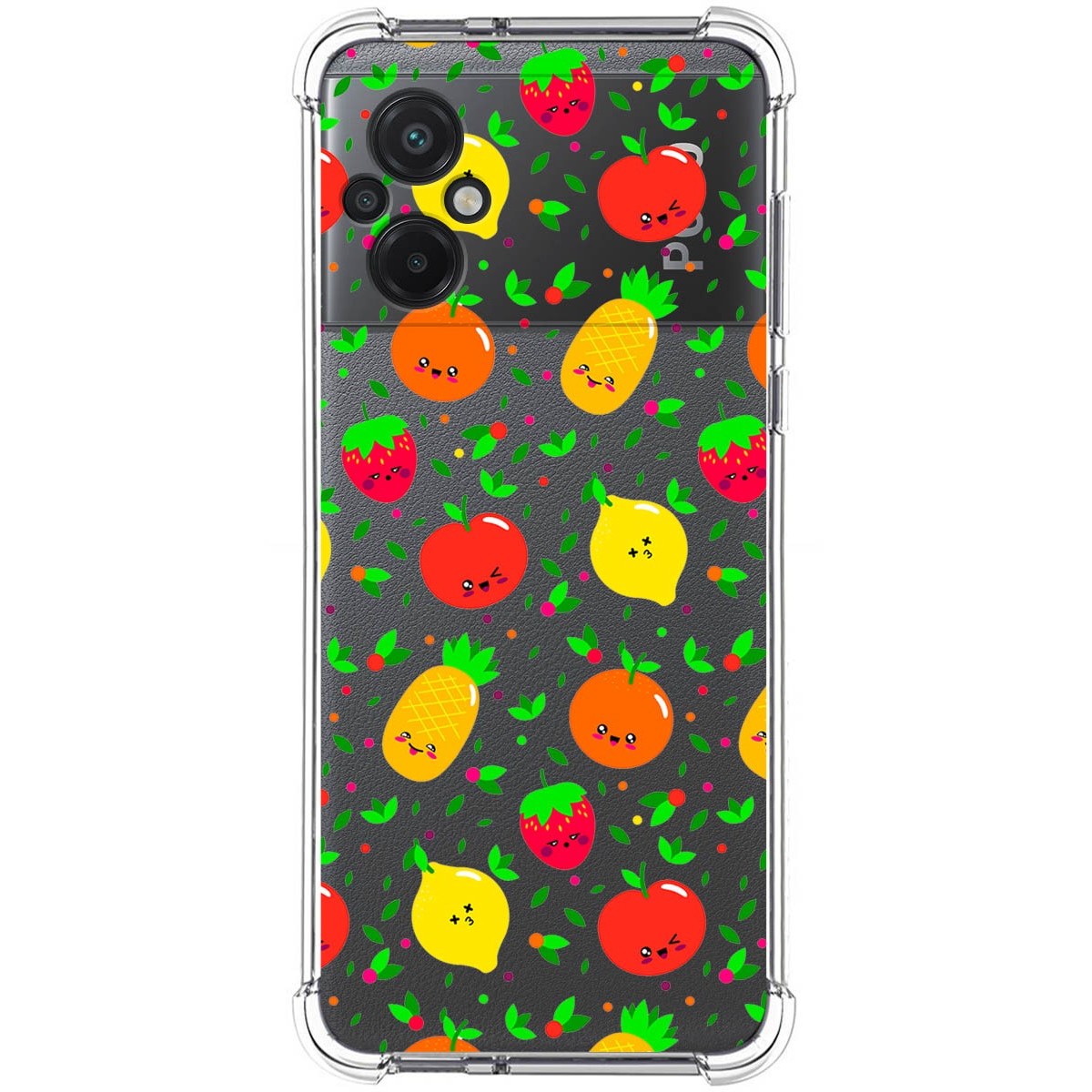 Funda Silicona Antigolpes para Xiaomi POCO M5 diseño Frutas 01 Dibujos