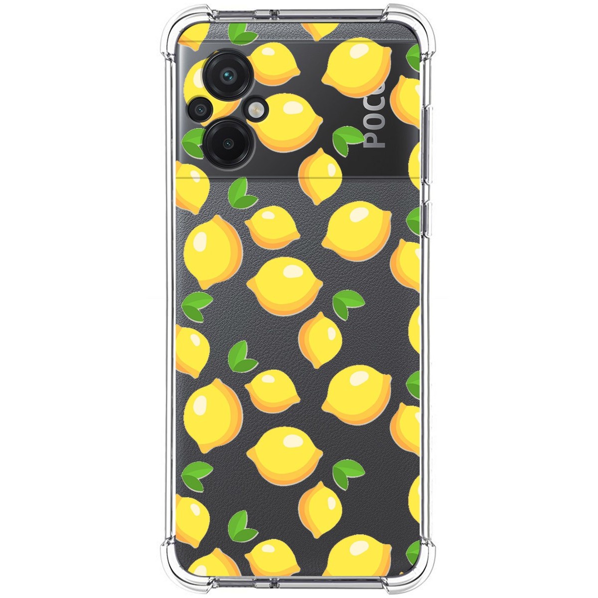Funda Silicona Antigolpes para Xiaomi POCO M5 diseño Limones Dibujos