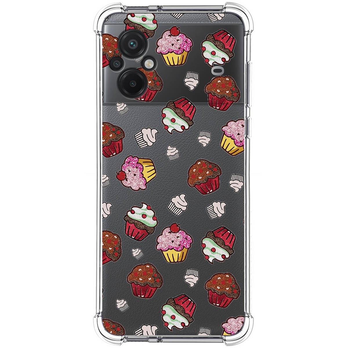 Funda Silicona Antigolpes para Xiaomi POCO M5 diseño Muffins Dibujos