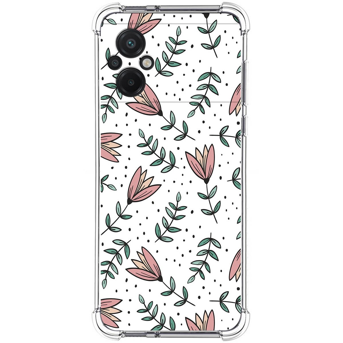 Funda Silicona Antigolpes para Xiaomi POCO M5 diseño Flores 01 Dibujos