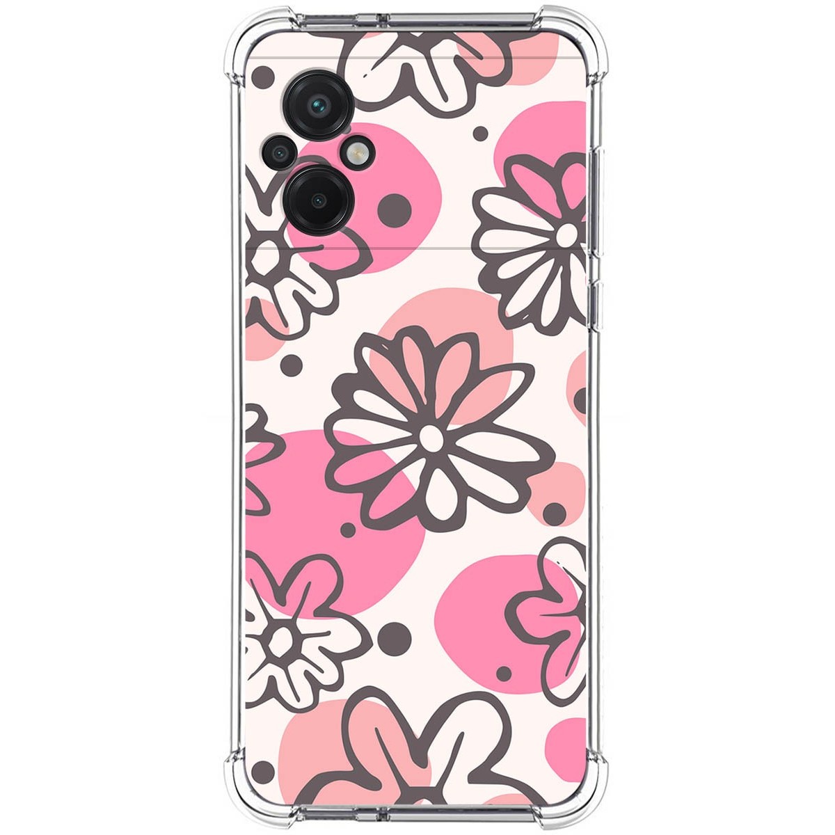 Funda Silicona Antigolpes para Xiaomi POCO M5 diseño Flores 09 Dibujos