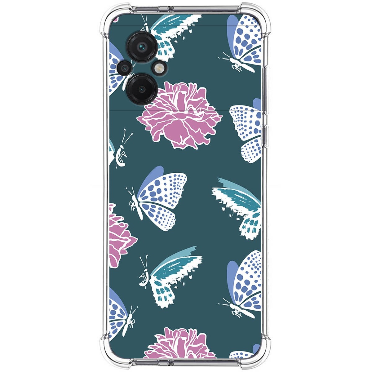 Funda Silicona Antigolpes para Xiaomi POCO M5 diseño Flores 10 Dibujos