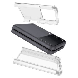 Funda Silicona Antigolpes Transparente para Samsung Galaxy Z Flip 4 5G 2