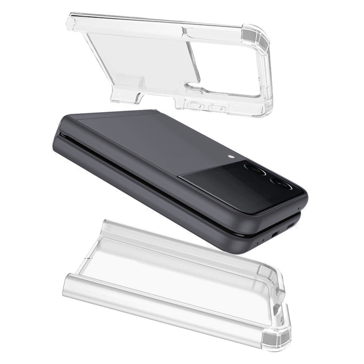 Funda Silicona Antigolpes Transparente para Samsung Galaxy Z Flip 4 5G