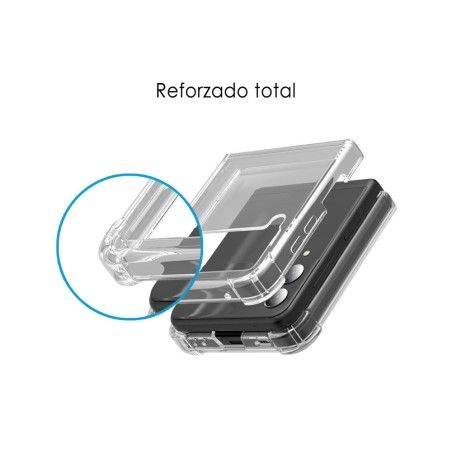 Funda Silicona Antigolpes Transparente para Samsung Galaxy Z Flip 4 5G