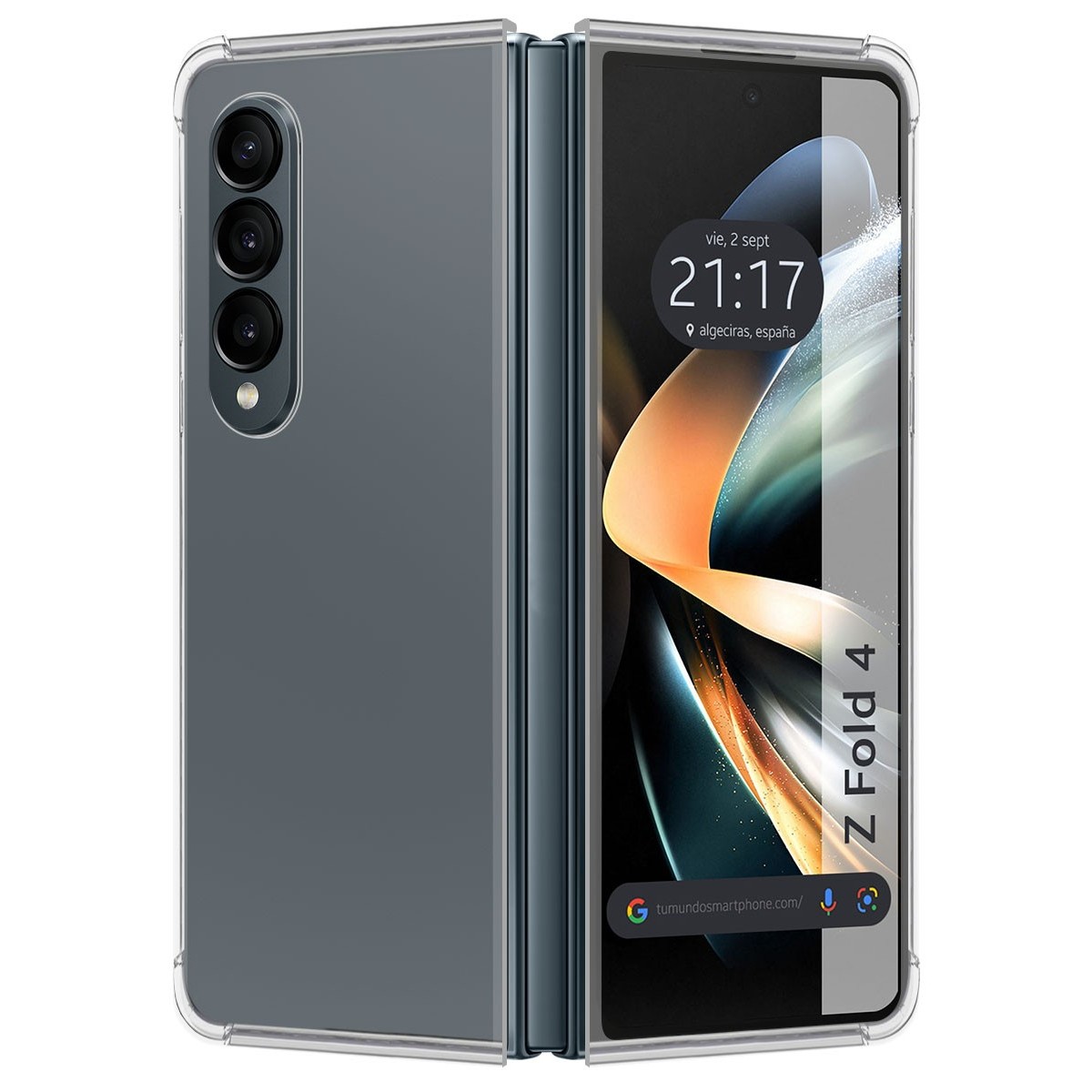 Funda Silicona Antigolpes Transparente para Samsung Galaxy Z Fold 4 5G