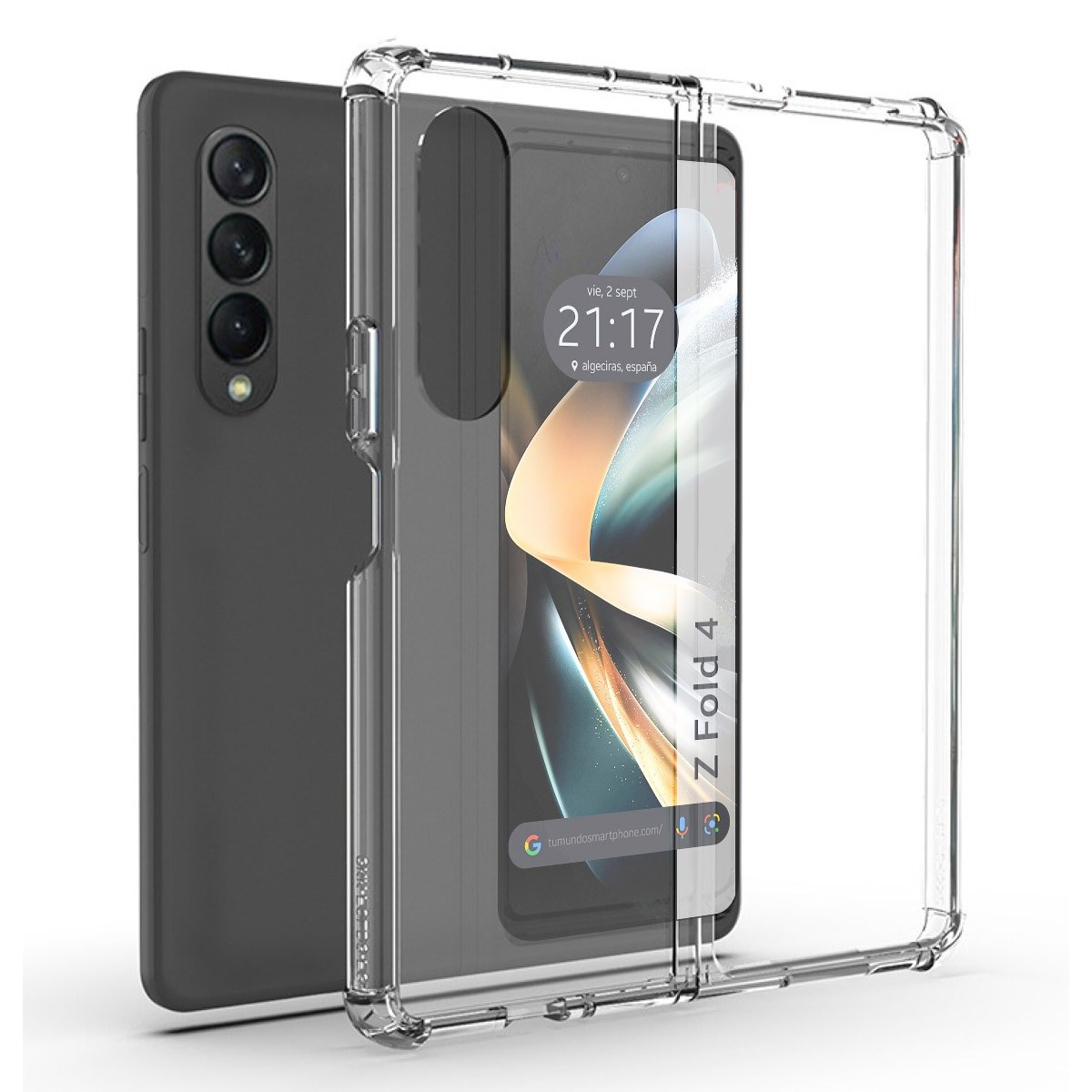 Funda Silicona Antigolpes Transparente para Samsung Galaxy Z Fold 4 5G