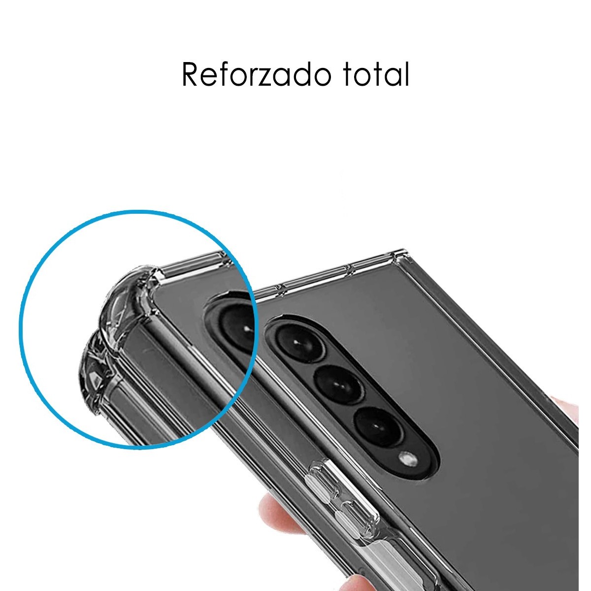 Funda Silicona Antigolpes Transparente para Samsung Galaxy Z Fold 4 5G