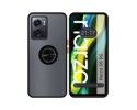 Funda Mate con Borde Negro y Anillo Giratorio 360 para Realme Narzo 50 5G