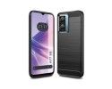 Funda Gel Tpu Tipo Carbon Negra para Oppo A77 5G