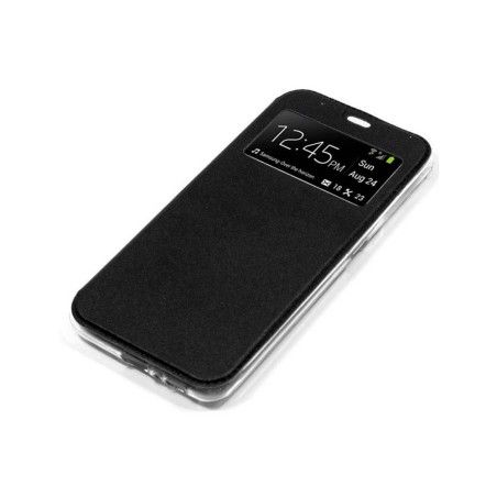 Funda Libro Soporte con Ventana para Oppo A77 5G color Negra