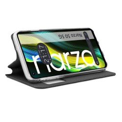 Funda Libro Soporte con Ventana para Realme Narzo 50 5G color Negra 2