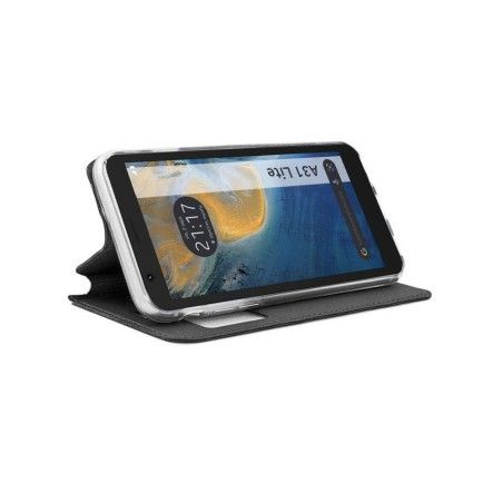 Funda Libro Soporte con Ventana para ZTE Blade A31 Lite color Negra