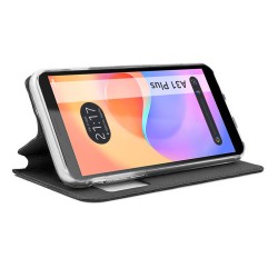 Funda Libro Soporte con Ventana para ZTE Blade A31 Plus color Negra 2