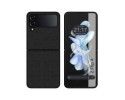 Funda Polipiel para Samsung Galaxy Z Flip 4 5G color Negra