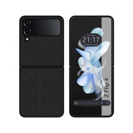 Funda Polipiel para Samsung Galaxy Z Flip 4 5G color Negra