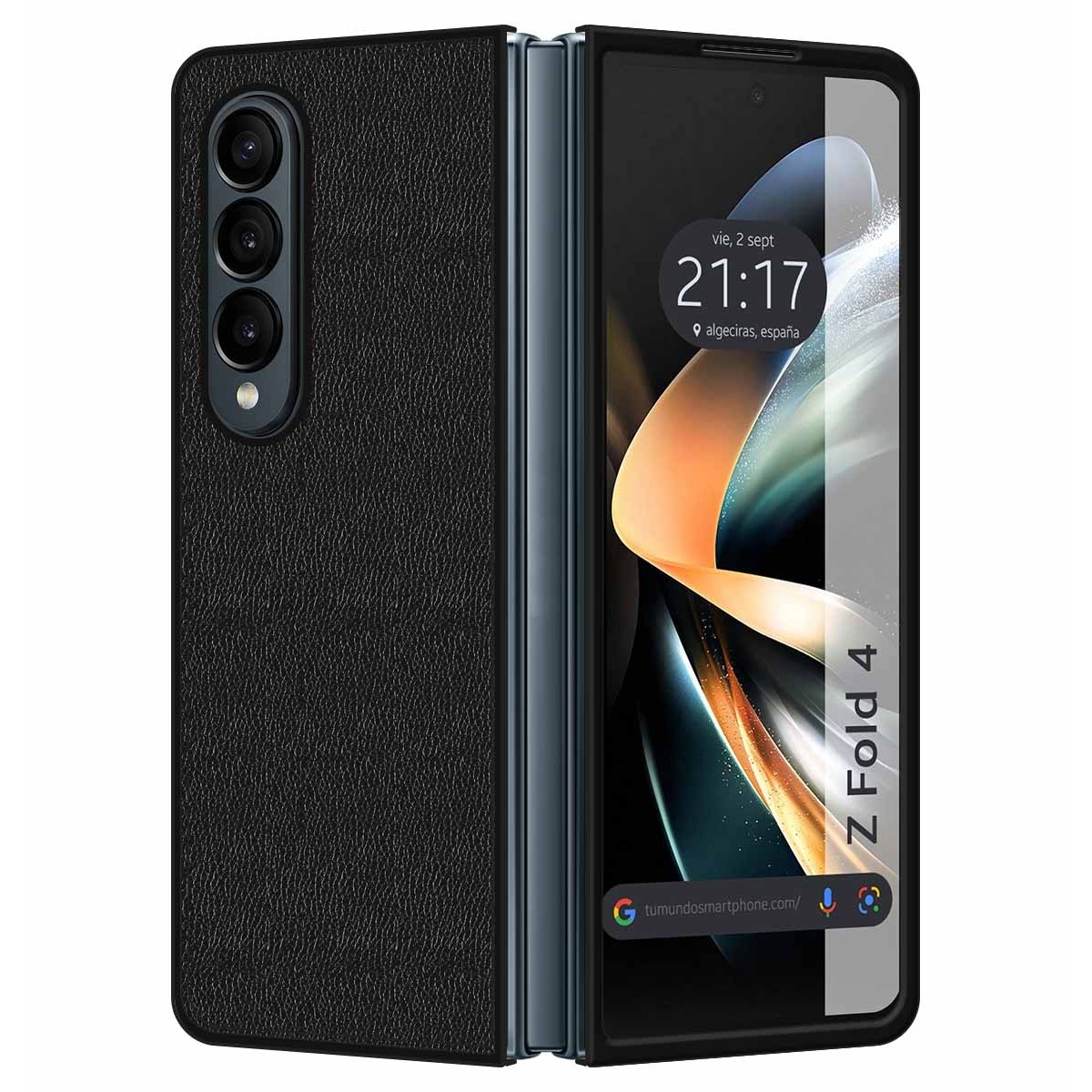 Funda Polipiel para Samsung Galaxy Z Fold 4 5G color Negra