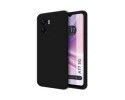 Funda Silicona Líquida Ultra Suave para Oppo A77 5G color Negra