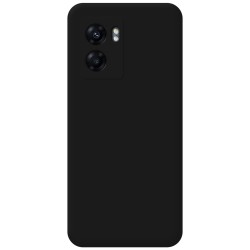 Funda Silicona Líquida Ultra Suave para Oppo A77 5G color Negra 2