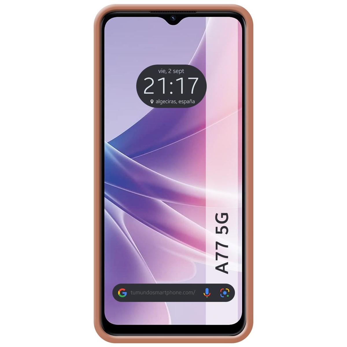 Funda Silicona Líquida Ultra Suave para Oppo A77 5G color Rosa