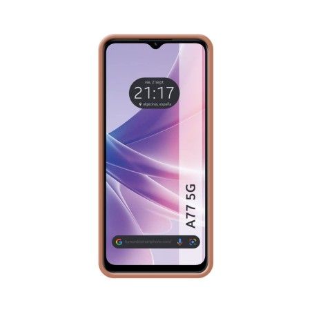 Funda Silicona Líquida Ultra Suave para Oppo A77 5G color Rosa
