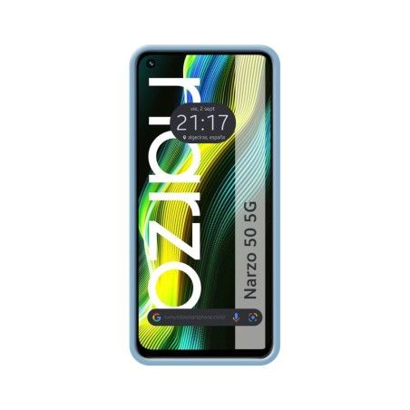 Funda Silicona Líquida Ultra Suave para Realme Narzo 50 5G color Azul