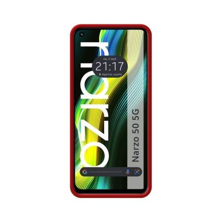 Funda Silicona Líquida Ultra Suave para Realme Narzo 50 5G color Roja
