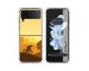 Funda Silicona Antigolpes para Samsung Galaxy Z Flip 4 5G diseño Ciclista Dibujos