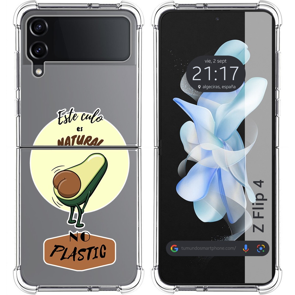 Funda Silicona Antigolpes para Samsung Galaxy Z Flip 4 5G diseño Culo Natural Dibujos