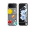 Funda Silicona Antigolpes para Samsung Galaxy Z Flip 4 5G diseño Espacio Dibujos