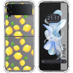 Funda Silicona Antigolpes para Samsung Galaxy Z Flip 4 5G diseño Limones Dibujos