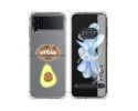 Funda Silicona Antigolpes para Samsung Galaxy Z Flip 4 5G diseño Vegan Life Dibujos