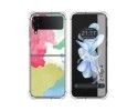 Funda Silicona Antigolpes para Samsung Galaxy Z Flip 4 5G diseño Acuarela 02 Dibujos