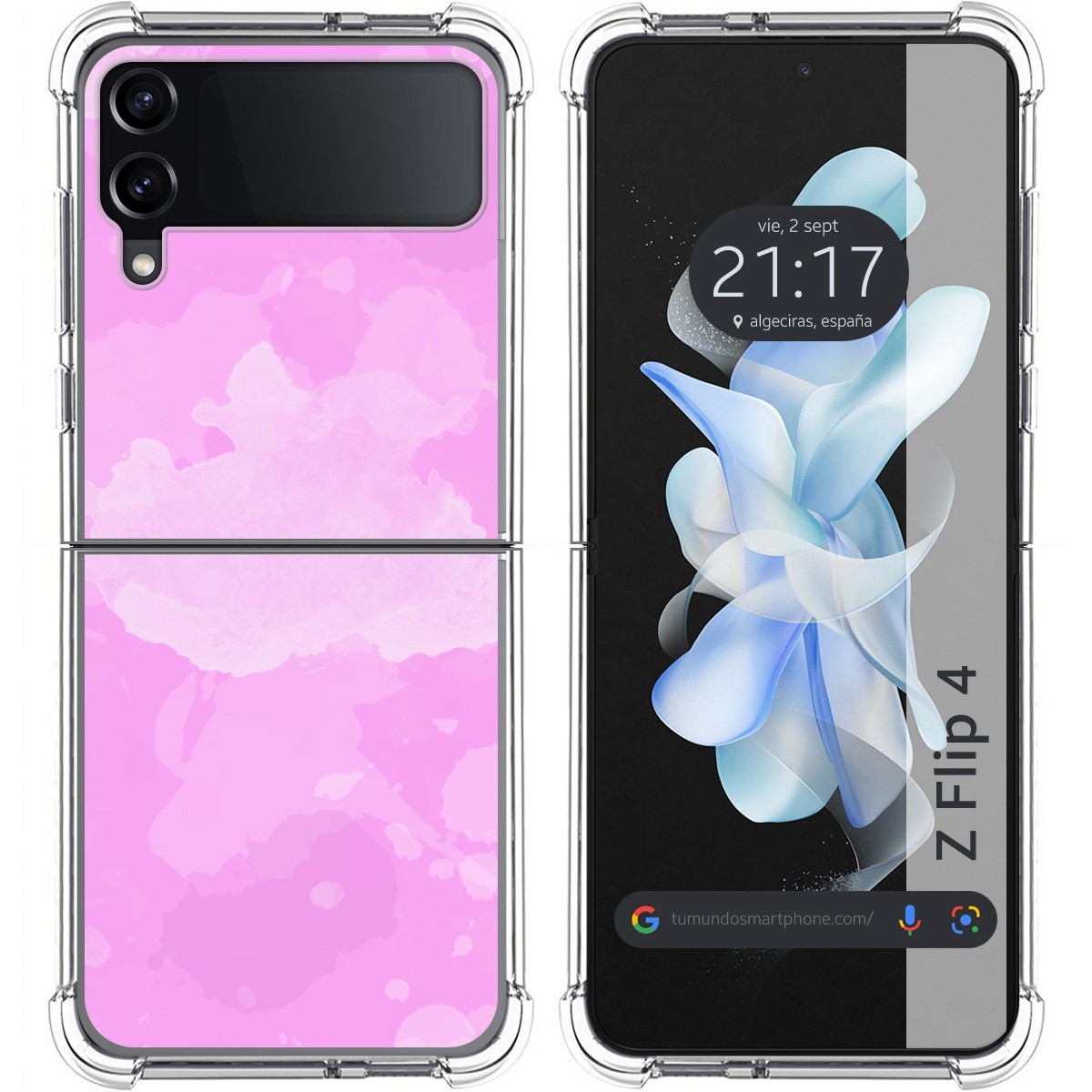 Funda Silicona Antigolpes para Samsung Galaxy Z Flip 4 5G diseño Acuarela 04 Dibujos