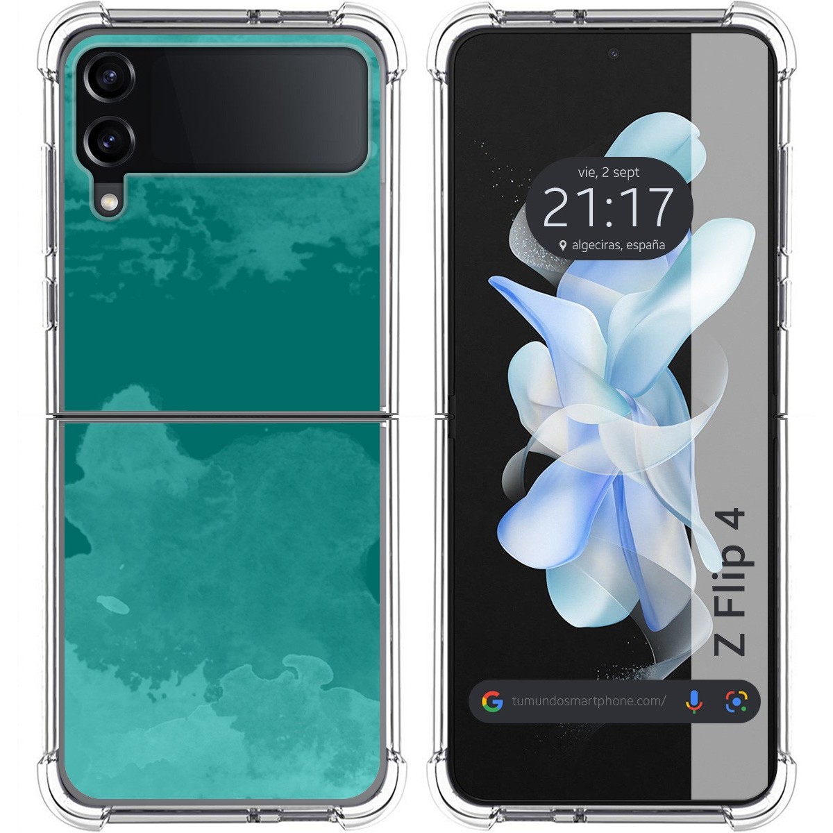 Funda Silicona Antigolpes para Samsung Galaxy Z Flip 4 5G diseño Acuarela 06 Dibujos